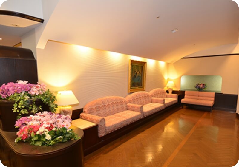 婦人科専用の待合スペース